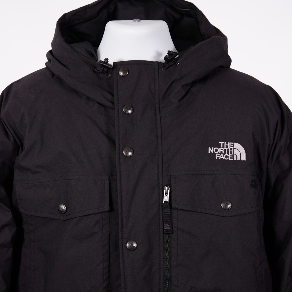 The North Face Hyvent Bomber Goose Down Jacket Black Men's 2XL Hooded Utility